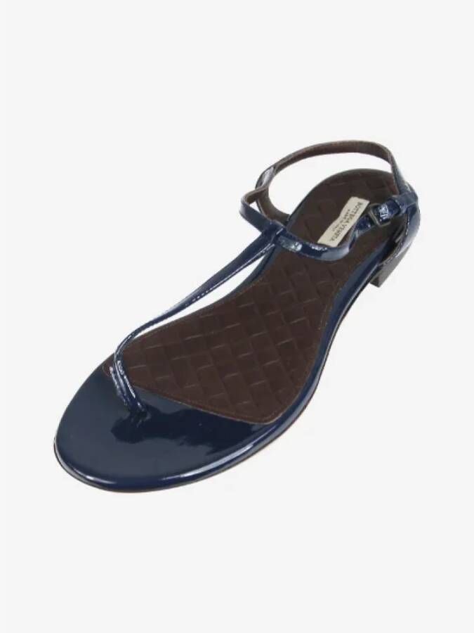 Bottega Veneta Vintage Pre-owned Leather sandals Blue Dames