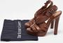 Bottega Veneta Vintage Pre-owned Leather sandals Brown Dames - Thumbnail 9