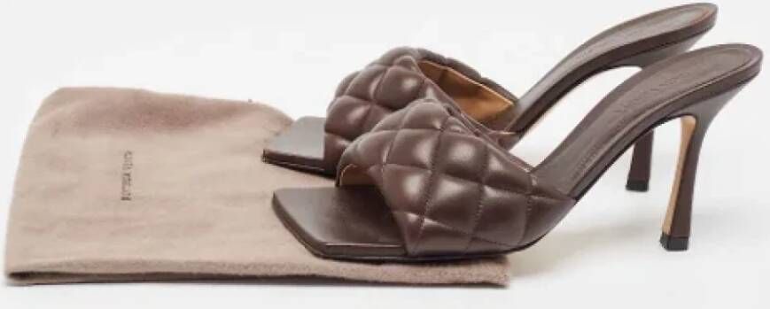 Bottega Veneta Vintage Pre-owned Leather sandals Brown Dames