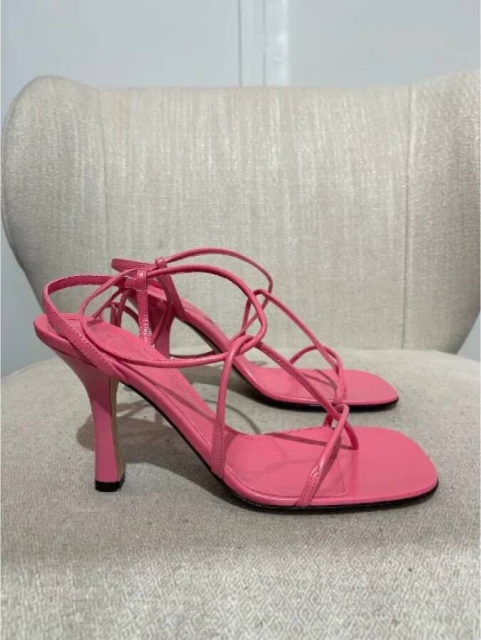 Bottega Veneta Vintage Pre-owned Leather sandals Pink Dames