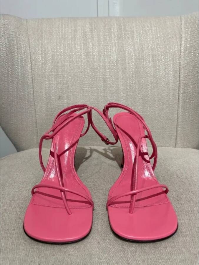 Bottega Veneta Vintage Pre-owned Leather sandals Pink Dames