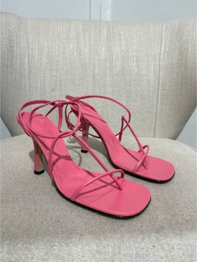 Bottega Veneta Vintage Pre-owned Leather sandals Pink Dames