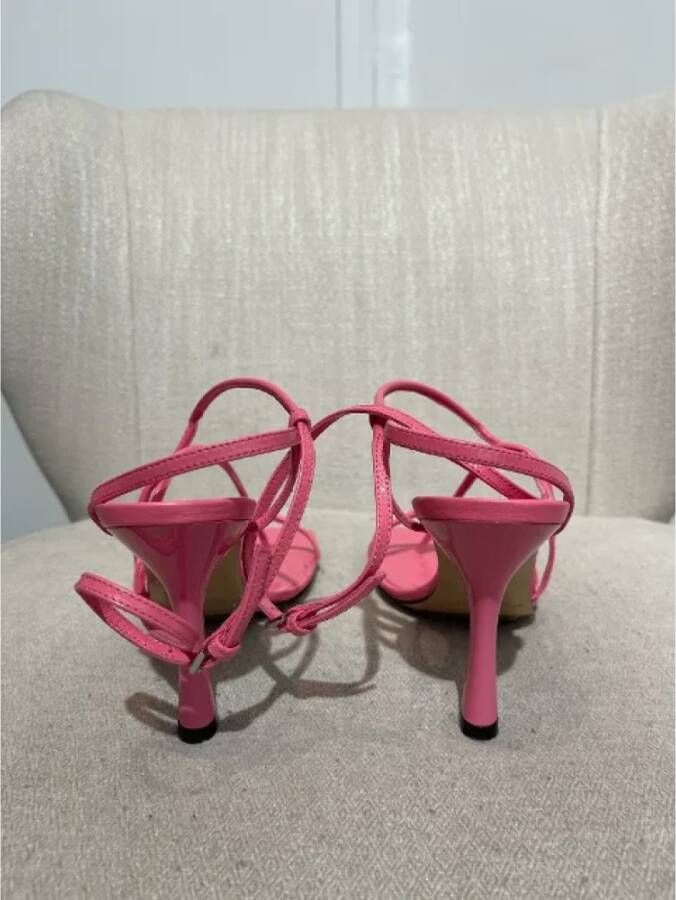 Bottega Veneta Vintage Pre-owned Leather sandals Pink Dames