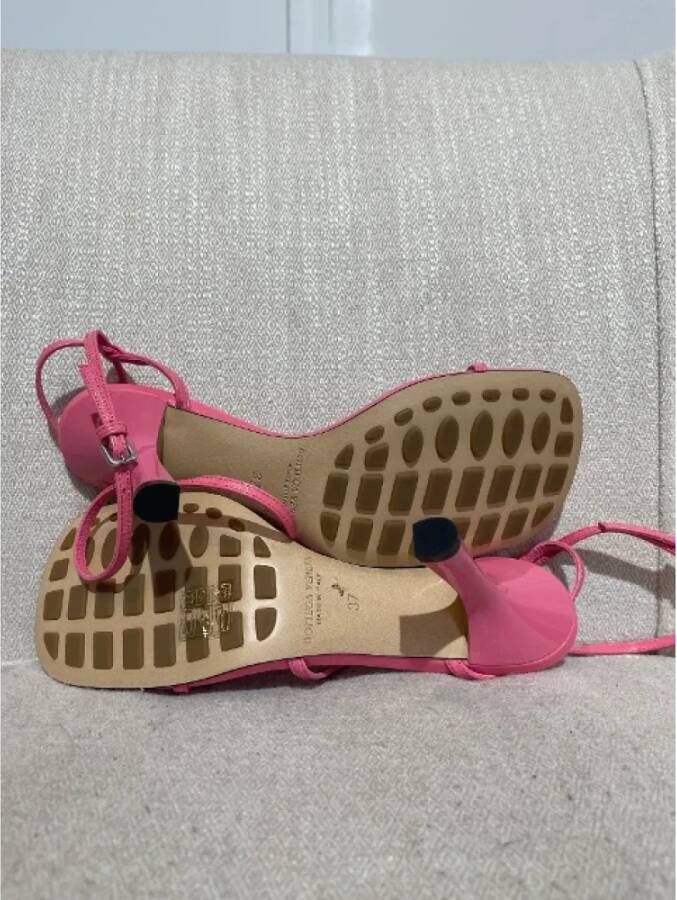 Bottega Veneta Vintage Pre-owned Leather sandals Pink Dames