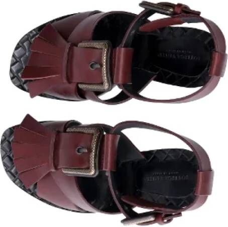 Bottega Veneta Vintage Pre-owned Leather sandals Red Dames