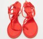 Bottega Veneta Vintage Pre-owned Leather sandals Red Dames - Thumbnail 2