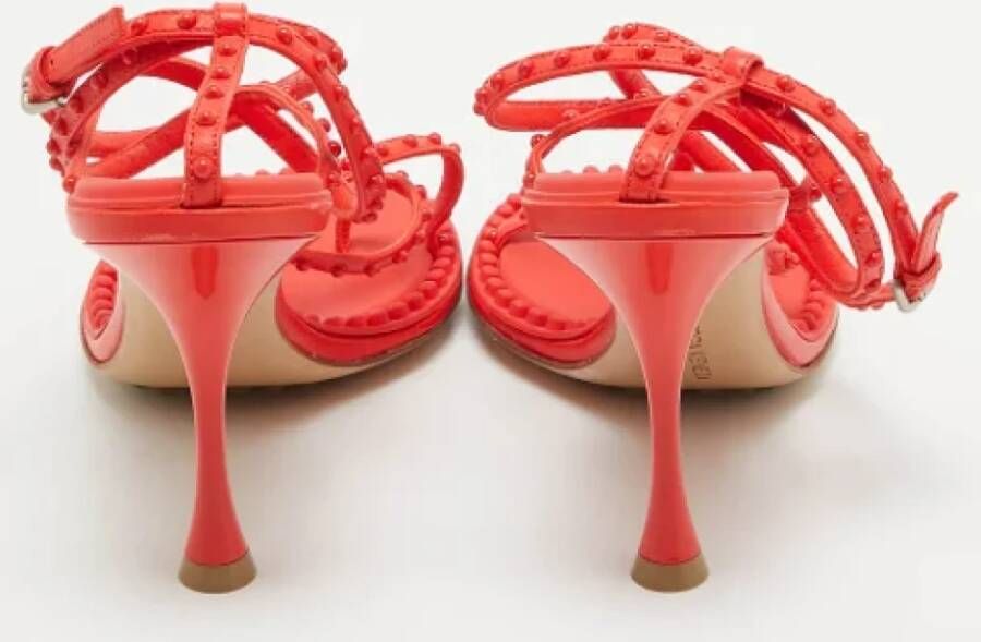 Bottega Veneta Vintage Pre-owned Leather sandals Red Dames