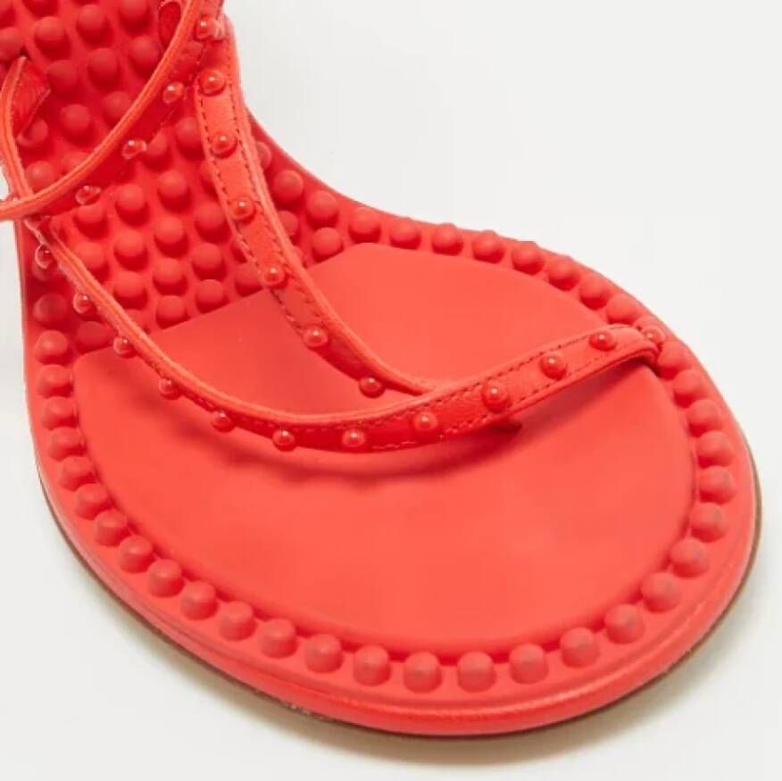 Bottega Veneta Vintage Pre-owned Leather sandals Red Dames