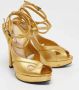 Bottega Veneta Vintage Pre-owned Leather sandals Yellow Dames - Thumbnail 4