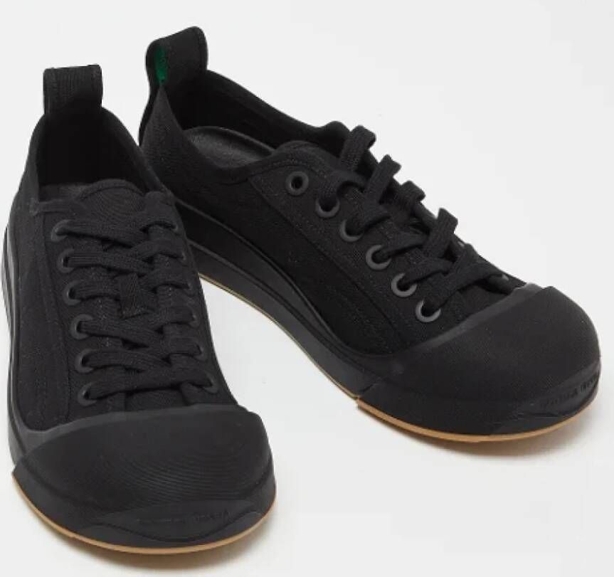 Bottega Veneta Vintage Pre-owned Leather sneakers Black Dames