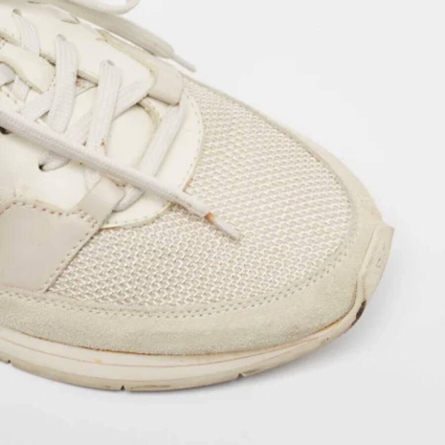 Bottega Veneta Vintage Pre-owned Leather sneakers White Heren