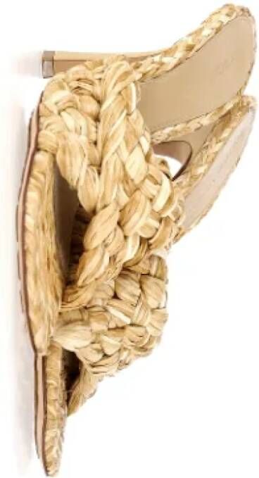 Bottega Veneta Vintage Pre-owned Raffia heels Beige Dames