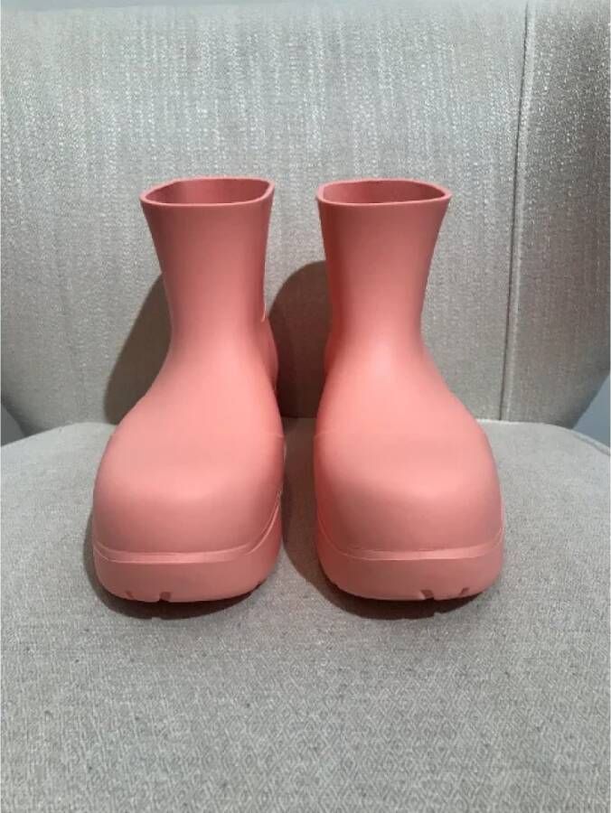 Bottega Veneta Vintage Pre-owned Rubber boots Pink Dames