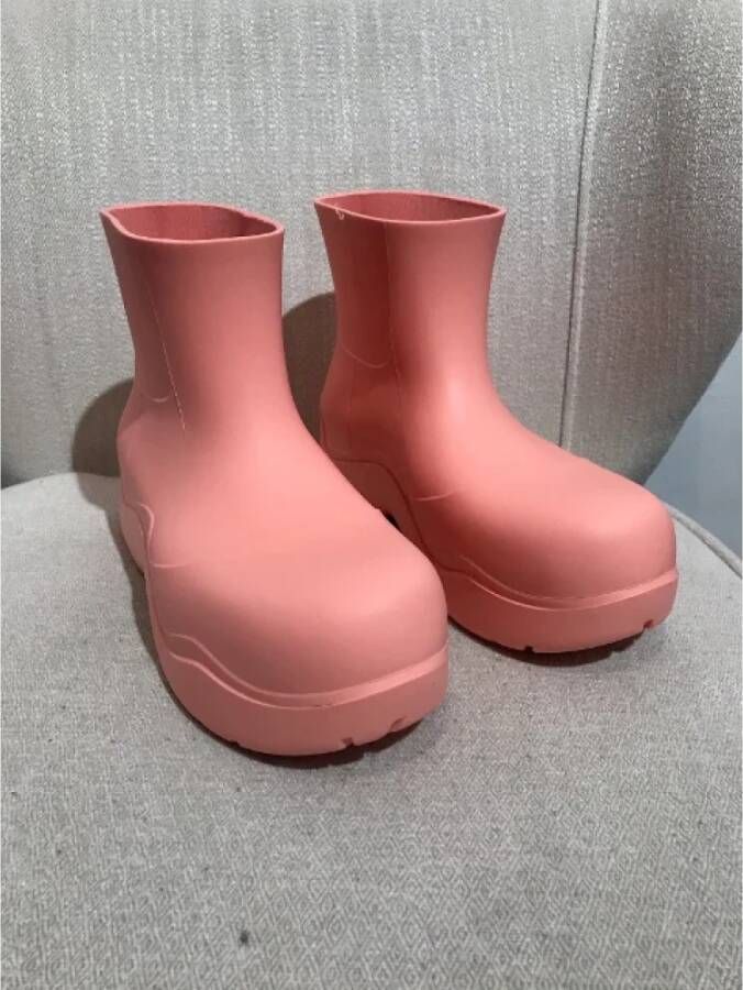 Bottega Veneta Vintage Pre-owned Rubber boots Pink Dames