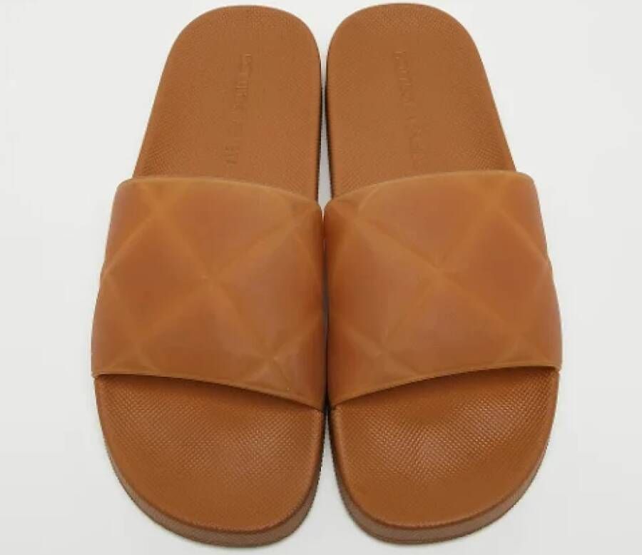 Bottega Veneta Vintage Pre-owned Rubber sandals Brown Heren