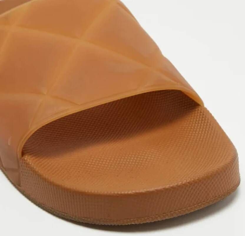 Bottega Veneta Vintage Pre-owned Rubber sandals Brown Heren