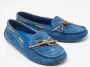 Bottega Veneta Vintage Pre-owned Suede flats Blue Dames - Thumbnail 4