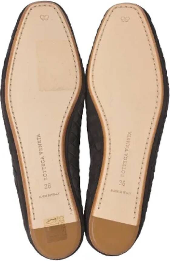 Bottega Veneta Vintage Pre-owned Suede flats Brown Dames