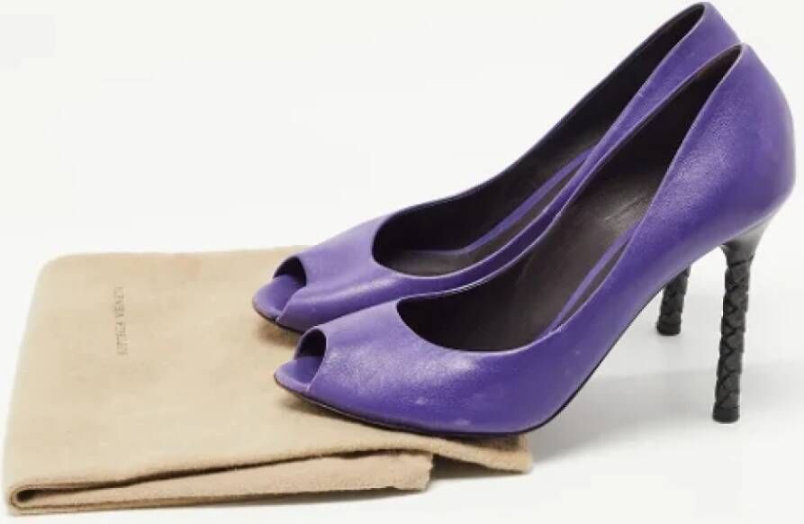 Bottega Veneta Vintage Pre-owned Suede heels Purple Dames