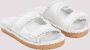 Bottega Veneta Witte Torchon Versierde Leren Sandalen White Dames - Thumbnail 3