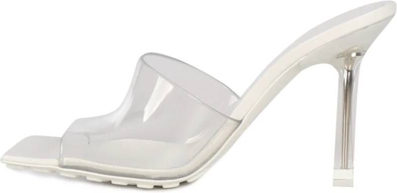 Bottega Veneta Witte PVC Sandalen met 10cm Hak White Dames