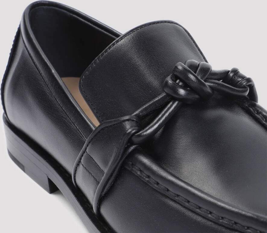 Bottega Veneta Zwarte Astaire Loafer Black Dames