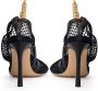 Bottega Veneta Zwarte leren enkelband sandalen Black Dames - Thumbnail 3