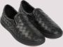 Bottega Veneta Zwarte Leren Instap Sneakers Black Heren - Thumbnail 3