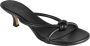 Bottega Veneta Zwarte Leren Knoop Sandalen Black Dames - Thumbnail 2