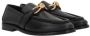 Bottega Veneta Zwarte Leren Mocassin Knoopdetail Black Dames - Thumbnail 2