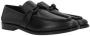 Bottega Veneta Zwarte Leren Mocassin Knoopdetail Black Heren - Thumbnail 2