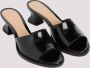 Bottega Veneta Zwarte Leren Sandalen Elegante Comfortabele Stijl Black Dames - Thumbnail 5