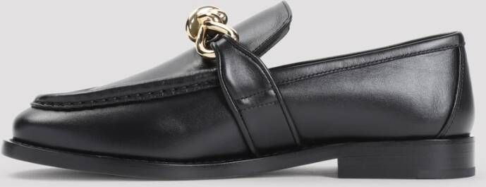 Bottega Veneta Zwarte Loafer Schoenen Elegante Stijl Black Dames