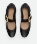 Bottega Veneta Zwarte platte schoenen met Intrecciato-detail Black Dames - Thumbnail 5