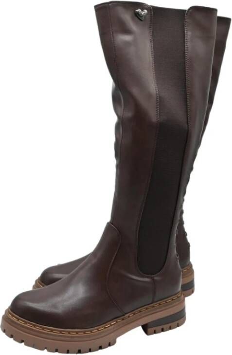 Braccialini Bruine Lycra Laarzen Brown Dames