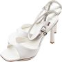 Braccialini Elegante High Heel Sandalen in Wit Multicolor Dames - Thumbnail 3