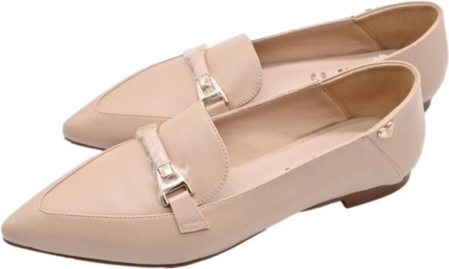 Braccialini Stijlvolle Nude Loafers Pink Dames