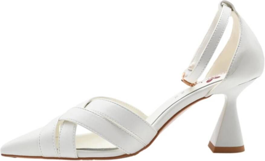 Braccialini Witte Kalf Pumps White Dames