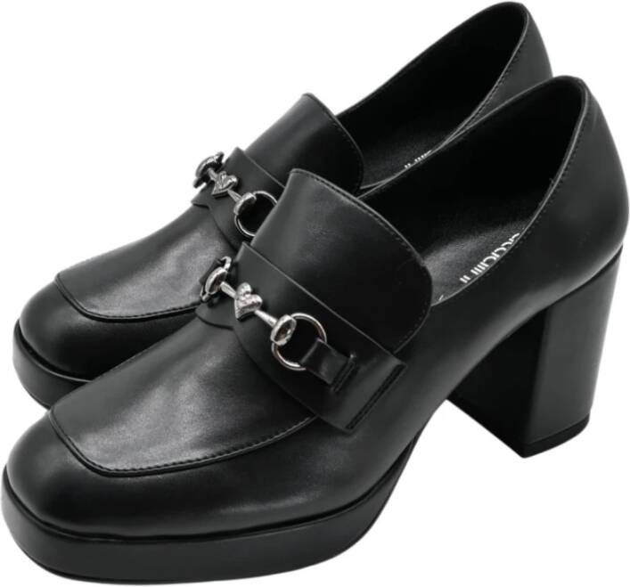 Braccialini Zwart Pewter Hoge Hak Schoenen Black Dames