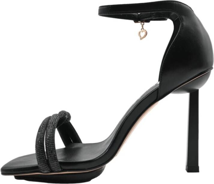 Braccialini Zwarte hakken Kalfsleer Black Dames