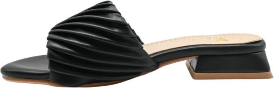 Braccialini Zwarte Sliders F95G Slipper Black Dames