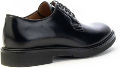 Brecos Blake Leren Derby Schoenen Rubberen Zool Black Heren