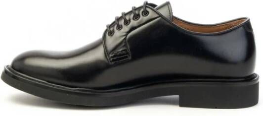 Brecos Blake Leren Derby Schoenen Rubberen Zool Black Heren