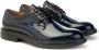 Brecos Blake Leren Derby Schoenen Rubberen Zool Blue Heren - Thumbnail 2