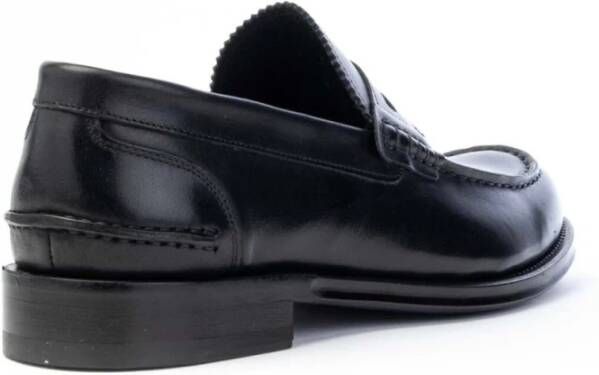 Brecos College Mocassin in Leer Black Heren