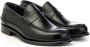 Brecos College Mocassin Leren Schoen Black Heren - Thumbnail 2