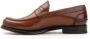 Brecos College Stijl Leren Loafer Schoenen Brown Heren - Thumbnail 4