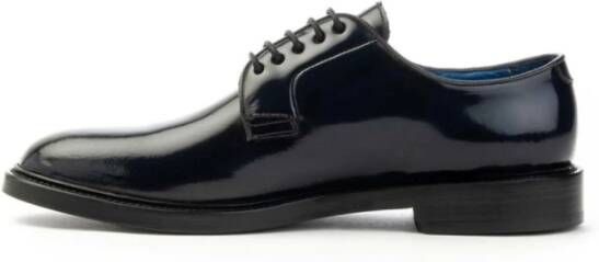 Brecos Derby Veterschoenen Leer Mannen Blue Heren