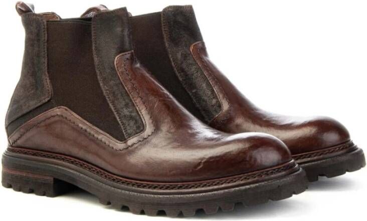 Brecos Elastische Chelsea Boots Heren Brown Heren