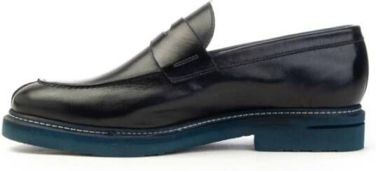 Brecos Handgemaakte College Mocassin Schoenen Blue Heren